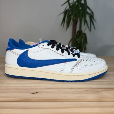 Talla 9.5 - Diseño de fragmentos x Travis Scott x Air Jordan 1 Retro OG SP Low Sail... Foto 1 de 4
