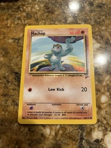 Machop 78/130 Base Set 2 Common Pokemon Card WOTC Vintage NM - Picture 1 of 1