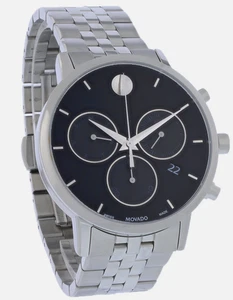 Movado Museum Classic Men's Stainless Steel Chronograph Quartz Watch 0607776 - Picture 1 of 4