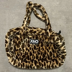 XOXO New York Micro Small Cheetah Faux Fur Print Handtasche Y2K 90s Vintage Purse - Bild 1 von 5