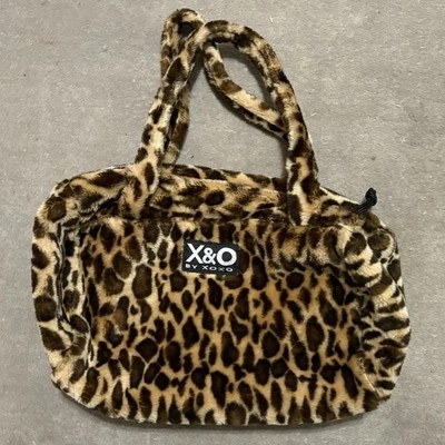 XOXO Mini Purse Small Cheetah Faux Fur Print Handbag Y2K 90s Vintage Purse - Image 1 of 4