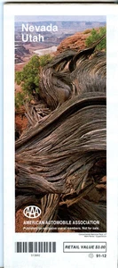 Fold out Map AAA Nevada - Utah  1992 - Picture 1 of 2