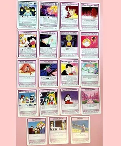 YOU PICK Vintage 2001 Sailor Moon CCG Past & Future Common Cards Dart Flipcard - Picture 1 of 91