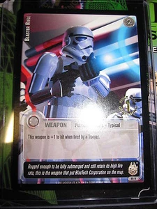 STAR WARS CCG JEDI KNIGHTS CARD MINT/N-MINT BLASTER RIFLE UNCO 1 ST DAY 95 U - Picture 1 of 1