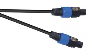 2 Pole Connector To 2 Pole Connector Speaker Lead 2X 0.75mm Cable Extra Flex 6M - Picture 1 of 2