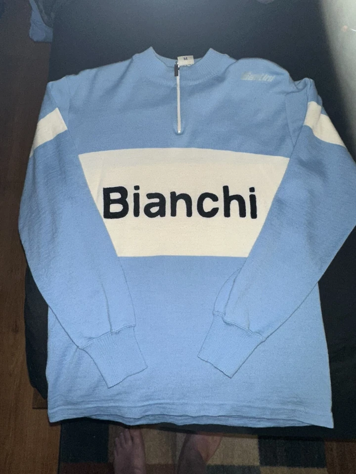 SANTINI BIANCHI LONG SLEEVE WOOL JERSEY  - Image 1 of 4