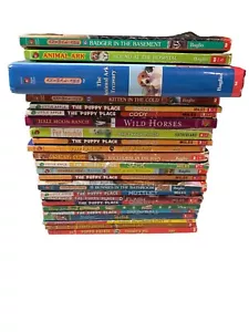 Puppy Pals and Animal Ark and other books lot of 24 Children’s novels Homeschool - Foto 1 di 3