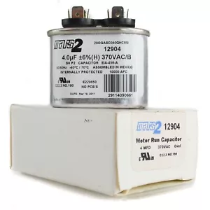 Mars 12904 Meter Laufkondensator 370VAC oval 4 MFE 50/60hz -40 4,0 + 6 370VAC - Bild 1 von 5