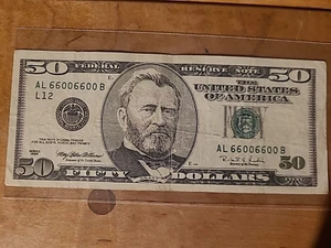 Repeater Number $50 Bill. 1996 - Picture 1 of 2
