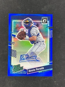2023 Panini Donruss Optic Kevin Parada Rated Prospects Auto Blue /25 NY Mets - Picture 1 of 2
