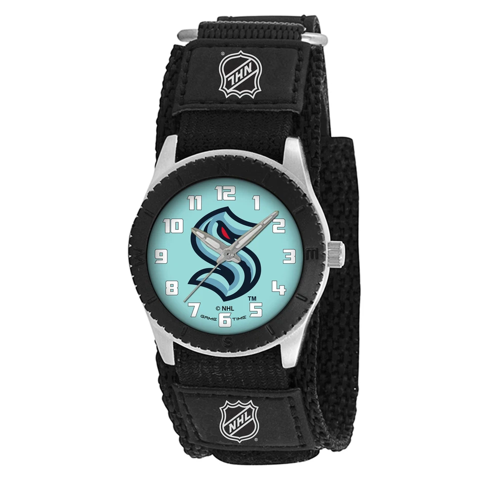 Reloj Seattle Kraken Niños Novato Negro Game Time NHL-ROB-SEA Jóvenes Niños Foto 1 de 1