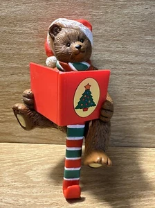 Vintage Woolworths Teddy Bear Stocking Hanger Christmas Tree FW Woolworth Book - Picture 1 of 5