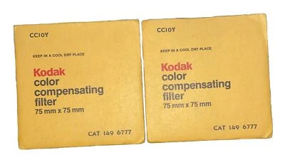 Kodak No CC10Y (1496777) Color Compensating Filter 75mmx75mm - Image 1 of 2