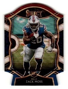 2020 Panini Select Die-Cut Prizm Tri Color Zack Moss #69 Utah Utes - Picture 1 of 2