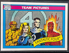 1990 Impel Marvel Universe SERIES 1 Fantastic Four Team Pictures Card #137