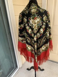 Wool Russian shawl. New. - Picture 1 of 5