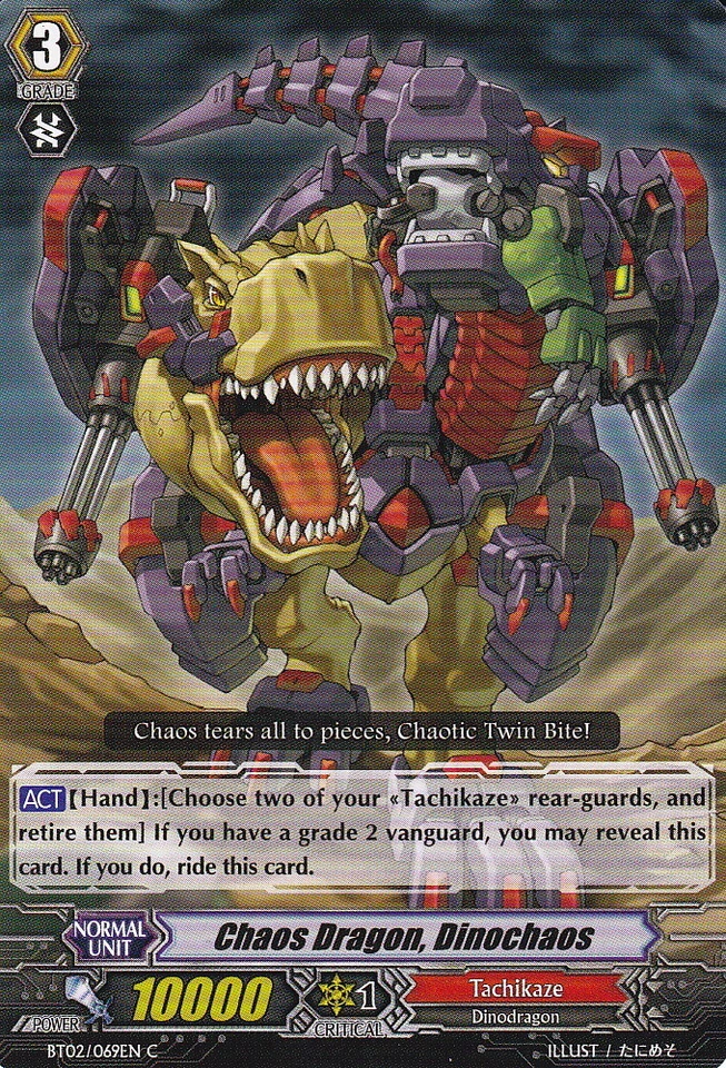 4 x Chaos Dragon, Dinochaos - BT02/069EN - C Near Mint / Mint, English - Image 1 of 1