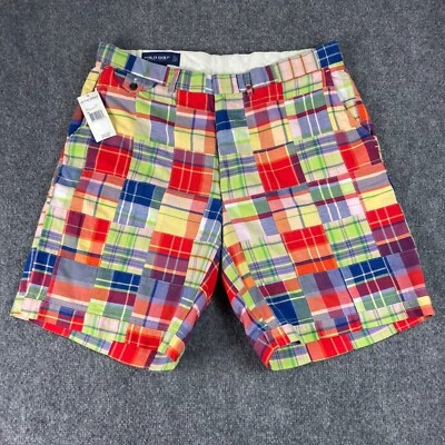 Polo Golf Ralph Lauren Shorts Size 36 Colorful Patchwork Cypress PT NWT Men's - Image 1 of 4
