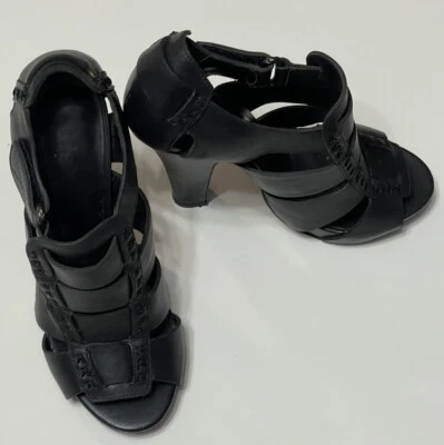 Zapatos de tacón de diseñador Bottega Veneta 100 % cuero talla 35 hechos en Italia Foto 1 de 4