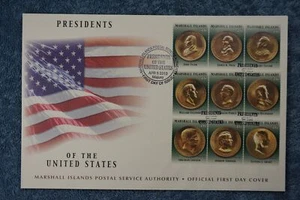 2013 Presidents of the USA FDC - Marshall Islands (Tyler - Grant) - Bild 1 von 1