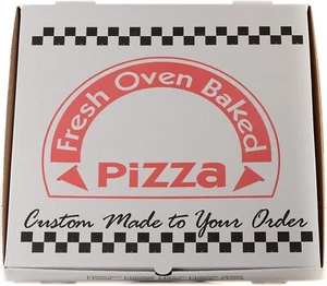18x18 inch White Corrugated Cardboard Pizza Boxes 5pcs - Picture 1 of 7