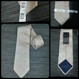 Ermenegildo Zegna abstrakte Krawatte Gold 3,75" x 59 1/2" lang Seide Italien - Bild 1 von 11
