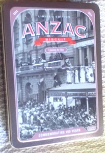 BR 1914 2014 ANZAC BUSCUIT TIN LEAVING FOR WAR LIMITED EDITION - Picture 1 of 11