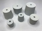 Laborstopfen Gummistopfen mit 5 - 7 - 9 mm Loch  konisch Stopfen grau Kautschuk
