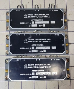 Lote de 3 ATENUADORES DAICO INDUSTRIES 100D0589-6-A-.1,.2,4,8,1.6-3.2 REV K - Imagen 1 de 12