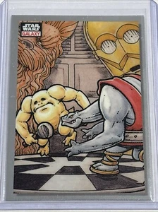 2023 Topps Chrome Star Wars Galaxy Holochess Contest Droids Base Card #11 - Foto 1 di 2