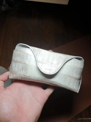 Estuche para gafas de sol Himalaya 100 % genuino EXÓTICO piel para vientre - Hecho a mano Foto 1 de 4
