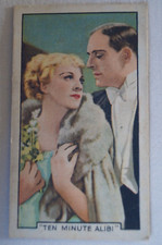 Famous Film Scenes Vintage 1935 Pre WWII Gallaher Trade Card Ten Minute Alibi