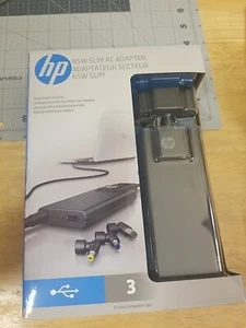 HP 65W Slim AC Adapter G6H47AA#ABA charge multiple devices 3 tips NEW - Picture 1 of 2