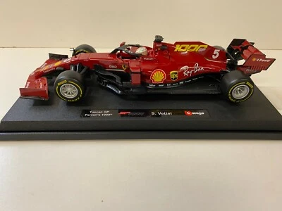 Ferrari SF1000 #5 Sebastian Vettel, 1000th Formel1 GP Toskana 2020  Bburago 1:18 - Bild 1 von 4