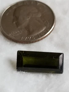 5.78 Ct Tourmaline Natural Origin Brazil Untreated Emerald Cut Loose Gemstone - Picture 1 of 5