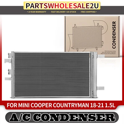 Condensador de aire acondicionado con soporte y receptor secador para Mini Cooper Countryman 2018-2021 Foto 1 de 4