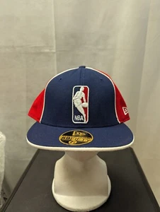 NWS Vintage Detroit Pistons NBA Logo man Pinwheel New Era 59fifty 7 5/8 MUSA - Picture 1 of 9