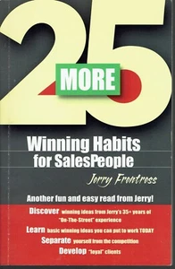 25 More Winning Habits for Sales People 2006 Jerry Frentress Sales Ideas Loyalty - Picture 1 of 2