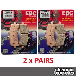 EBC HH Brake Pad Set (Front - 2 x Pair) - Motorcycle Double-H Sintered (FA447HH) - Picture 1 of 3