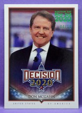 Decision 2020 Ser. 1 Don MGahn GREEN FOIL ELECTION DAY PARALLEL #423 #'d 04/10