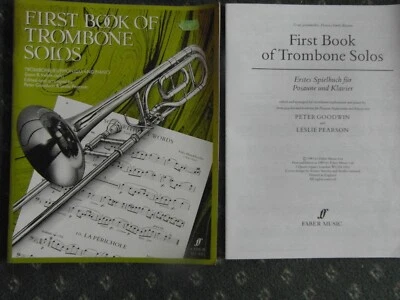 Sheet music First Book of Trombone Solos , 18 classic songs  1989 31+21 pp. - Image 1 of 4