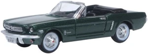 1965 FORD MUSTANG CONVERTIBLE CAR - IVY GREEN - 1:87 scale - OXFORD 87MU65006 - Picture 1 of 1