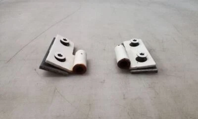 Jeep TJ Wrangler Lower Door Hinges White-PW1 1997-2003 2004 2005 2006 140267 - Image 1 of 4