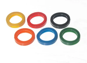 1,000 X Mixed Colours Of Flexi Plastic Key Identifiers Caps Onestopdiy New - Picture 1 of 1