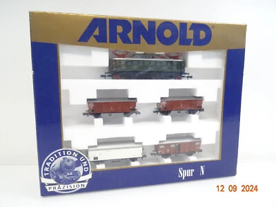 Arnold N 0375 Güterzug 5tlg. mit E-Lok BR E 19 11 in OVP LE5819 - Bild 1 von 2
