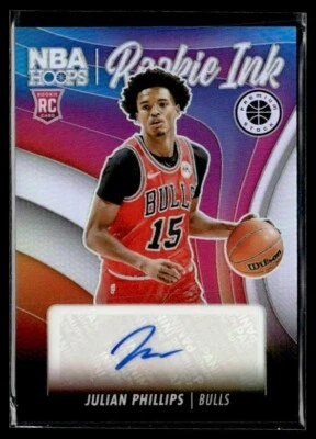 L4,534 - 2023-24 Hoops Premium Stock Rookie Ink #26 Julian Phillips Auto - Image 1 of 2