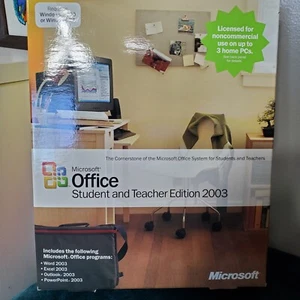 Microsoft Office Student and Teacher Edition 2003 Word Excel With Key OEM - Picture 1 of 12
