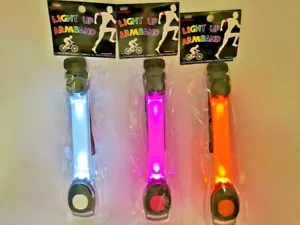 1PC Safety Light-Up ARMBAND Silicone LED Flashing Night Running Jog Walk US SELL - Picture 1 of 7