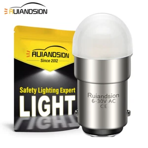 BA15D 3030 6 LED Lampadina Indicatore Auto Luce 1130 Segnale Luce 6-30V Bianco - Imagen 1 de 9