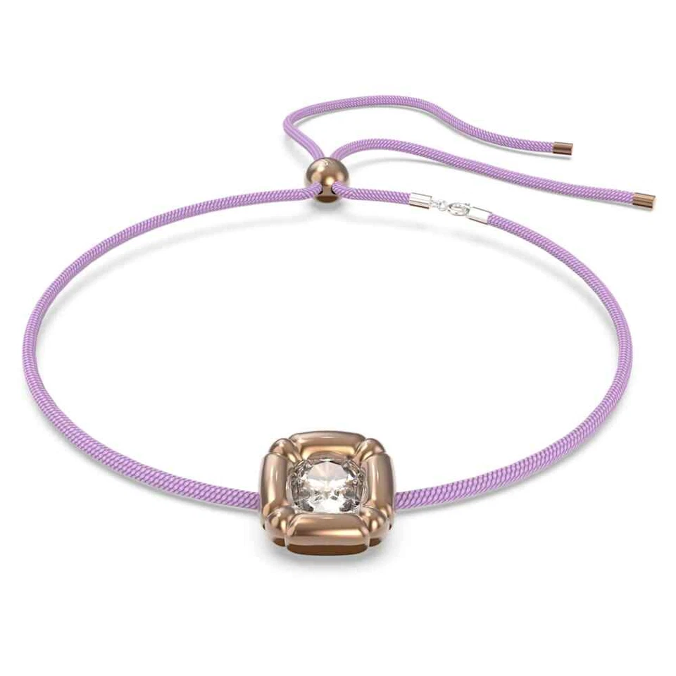 Swarovski Dulcis Women's Purple Crystal Rose Gold-tone plated Bracelet 5622377